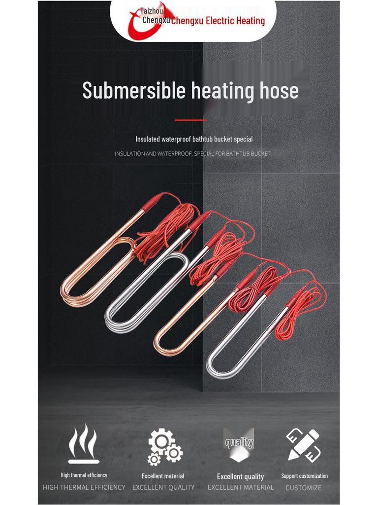 Custom High-Power U-Shaped Submersible Heating Tube for Quick Boiling In Industrial Water Tanks