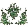 1set 3D Flower Embroidery Applique Lace Fabric Patches for Dress Garment Decorated DIY Sewing Accessories T2579 (Green)