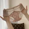 Sweet Bow Lace Flower Panties Seamless Patchwork Lace Mesh Briefs Transparent Low Waist Women Underwear Gifts
