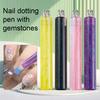 1/4Pcs Flower Nail Dotting Pen 5-Petal Flower Nail Design Ballpoint Pen with Stainless Steel Ball DIY Home Salon Manicure Art Tools