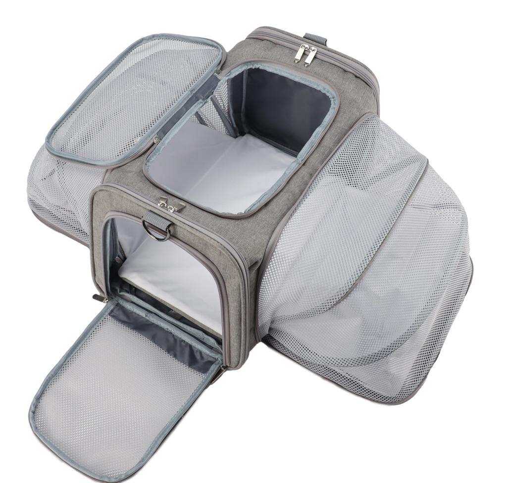 SunStarsPets Expandable Pet Carrier for Cats and Small Ideal for Hospital Disaster and Features Washable Detachable Large 7kg Weight Capacity Dogs,