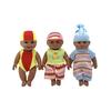18-47CM Black Doll Full Body Vinyl Reborn Doll Soft Glue Simulation Baby African Doll Music Doll
