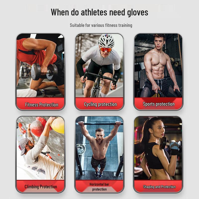 

XTEP Half-Finger Sports & Fitness Gloves L (19-24CM)