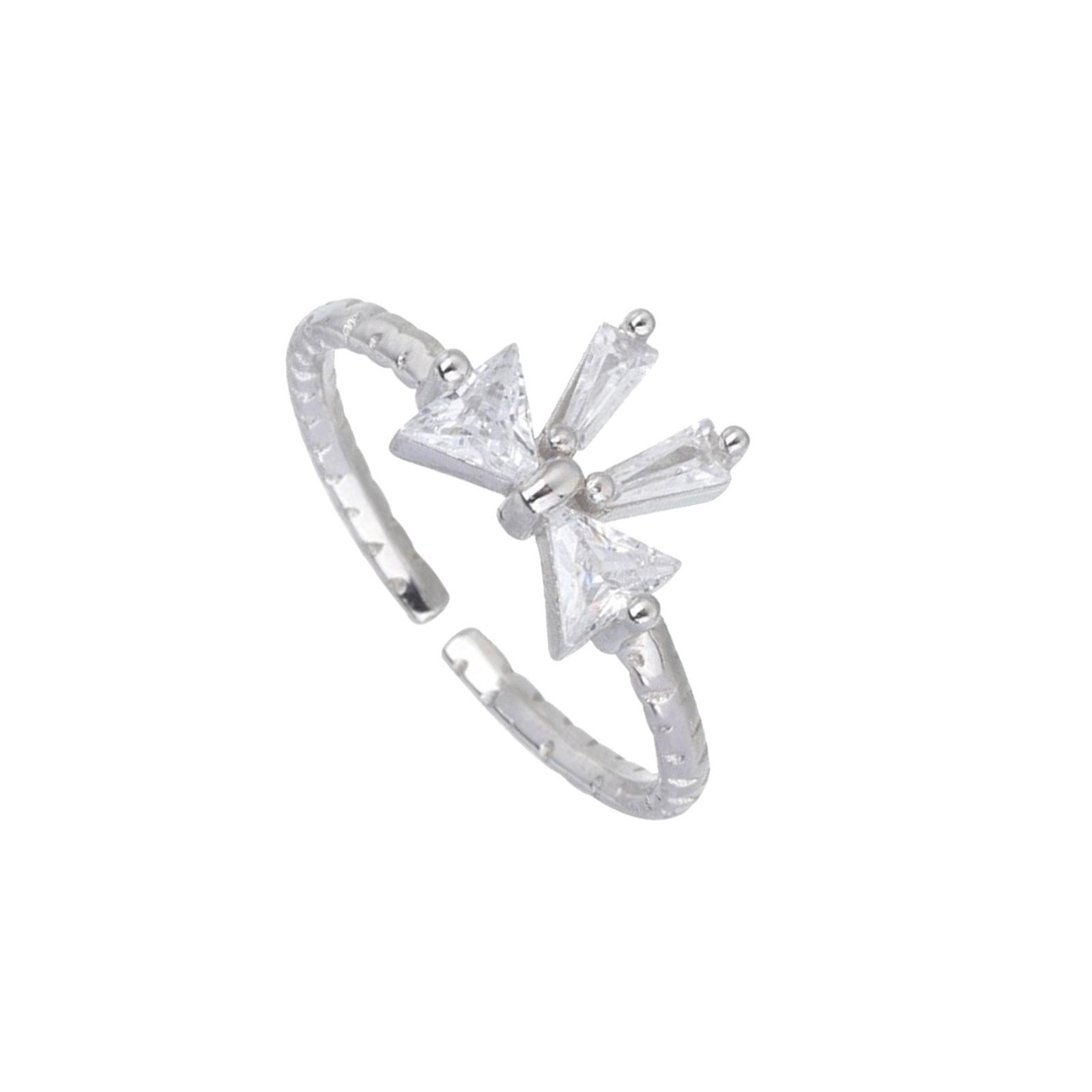 

Изысканные кольца-бантики из сплава, открытые, ювелирные украшения для дам, регулируемый дизайн, идеально подходят для повседневной носки и особых случаев