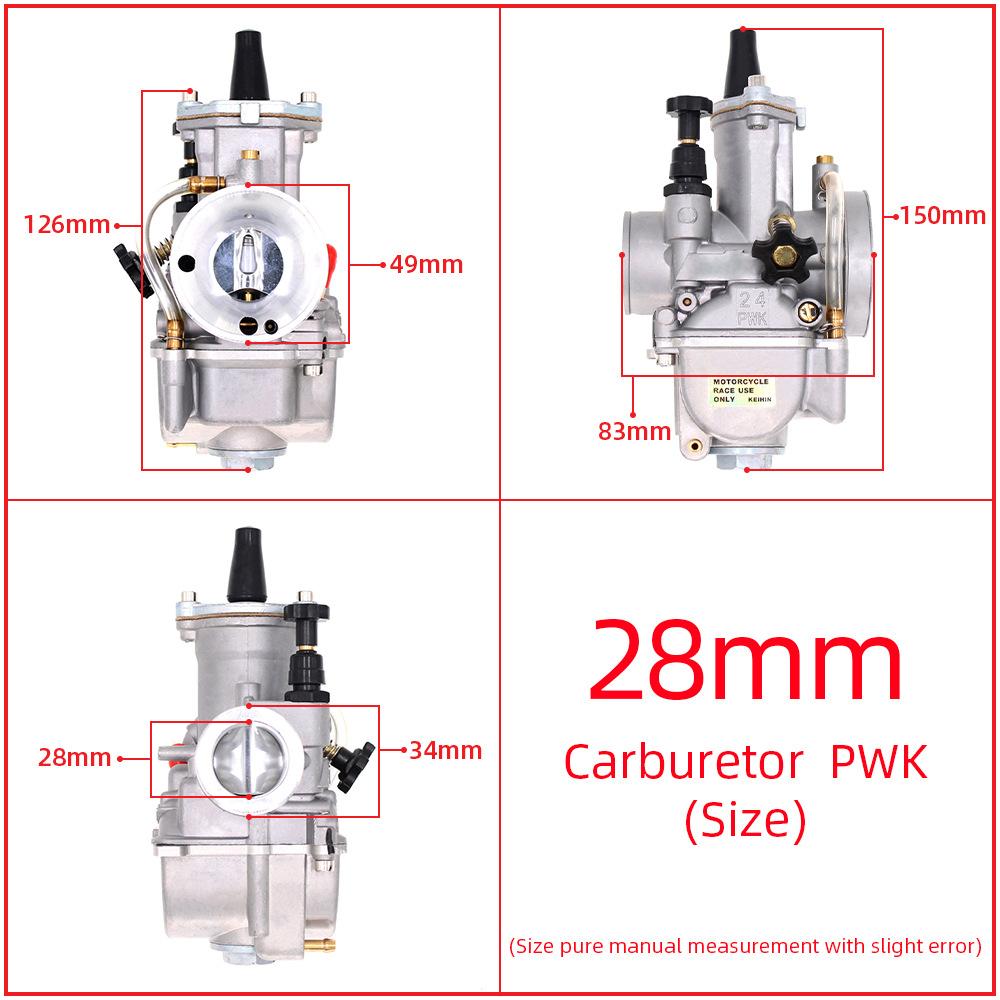 PWK 24 26 28 30 32 34 мм Гоночный карбюратор Карбюратор Для мотоцикла 100cc-300cc Питбайк Гоночный ATV Запчасти Квадроцикл Картинг Скутеры