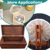 Mini Bisagras Metálicas Tamaño Pequeño Sin Complicaciones Montajes Fáciles Bisagras para Joyeros Fáciles de Usar para Proyectos de Manualidades y Fabricación de Cajas DIY