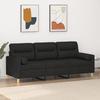 VidaXL 3-seater Sofa with Decorative Pillows Black 180 Cm Fabric, Sofa, Living Room Sofa, 3-seater Fabric Sofa, 3200833