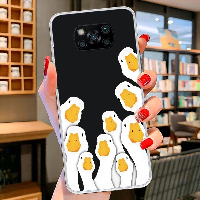 Cartoon Duck Goose Game Cover Phone Case For Xiaomi Poco F7 Ultra X7 X6 X5 Pro M7 Redmi 15C 15 13C 13 12C 12 10C 10 9A 9C 9T 9 S