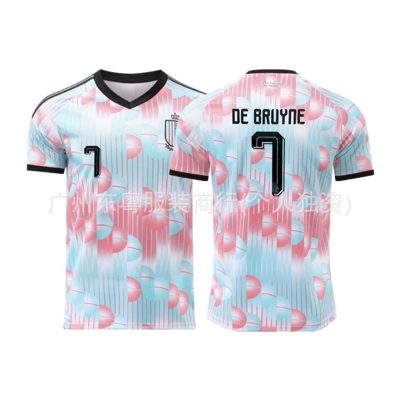 New Bar West Argentina Portugal Teeth France Belgium Jersey Adult Football Suit Club Short Sleeve T-Shirt