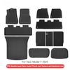 Floor Liners and Seat Back Pads for New Tesla Model Y Juniper 2025 All-Weather Waterproof TPE Trunk Mats Foot Mats Car Part