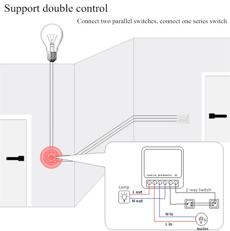 Tuya Zigbee Smart On/Off Mini 16A Switch with Alexa Voice Control