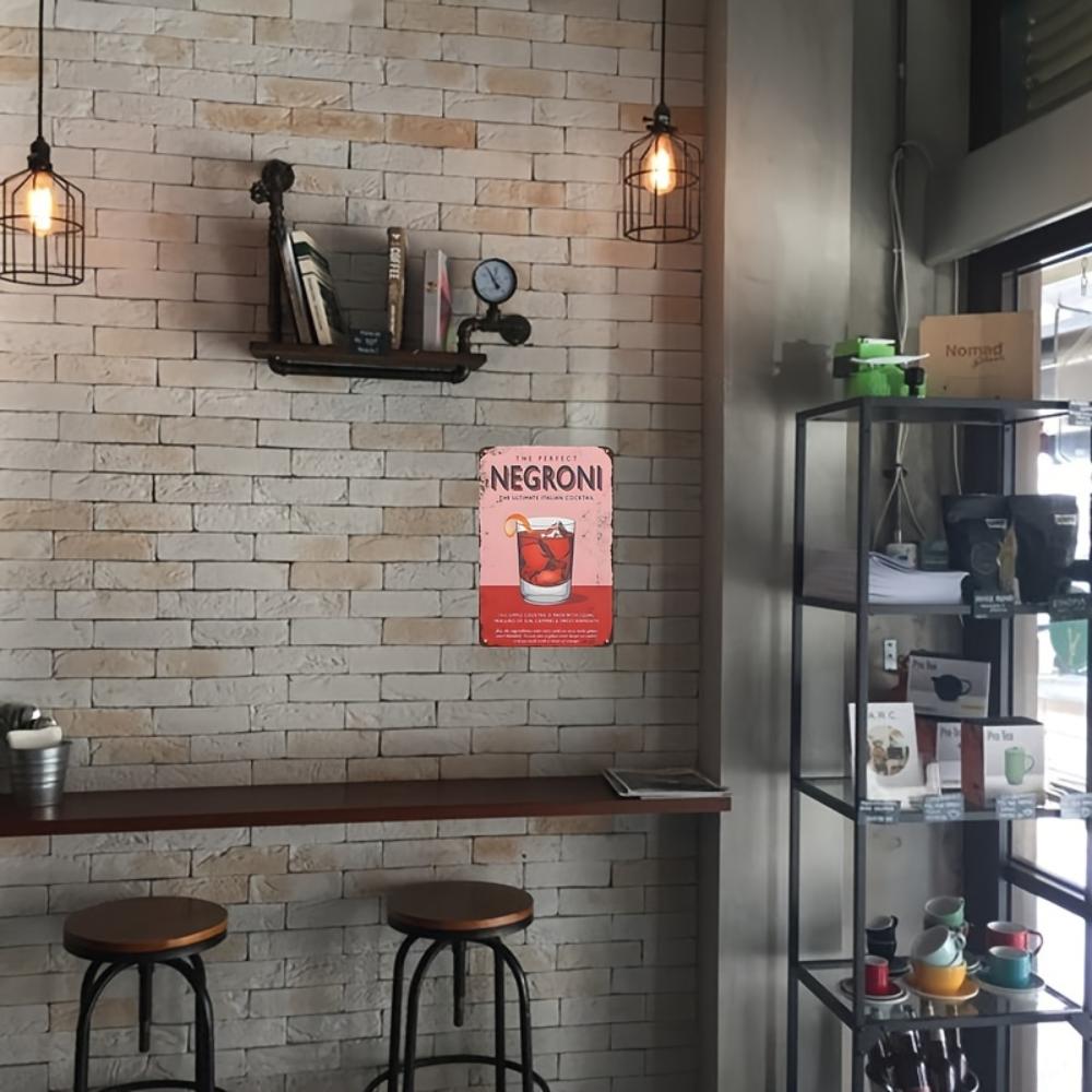 Vintage Metal Sign - Retro Tin Iron Plaque - Pub, Kitchen & Office Decor - Perfect for Party Hanging In Cafes & Restaurants