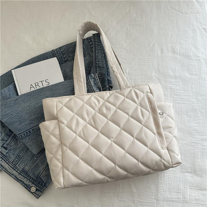 Premium Tasche Damen Herbst neu Pendler Achseltasche modisch schlicht Nischendesign Schulter Baumwolltasche