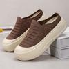 Sandalias Casuales Cómodas para Mujer con Suela Gruesa, Calzado de Moda Versátil que Aumenta la Altura y con Puntera Cerrada.