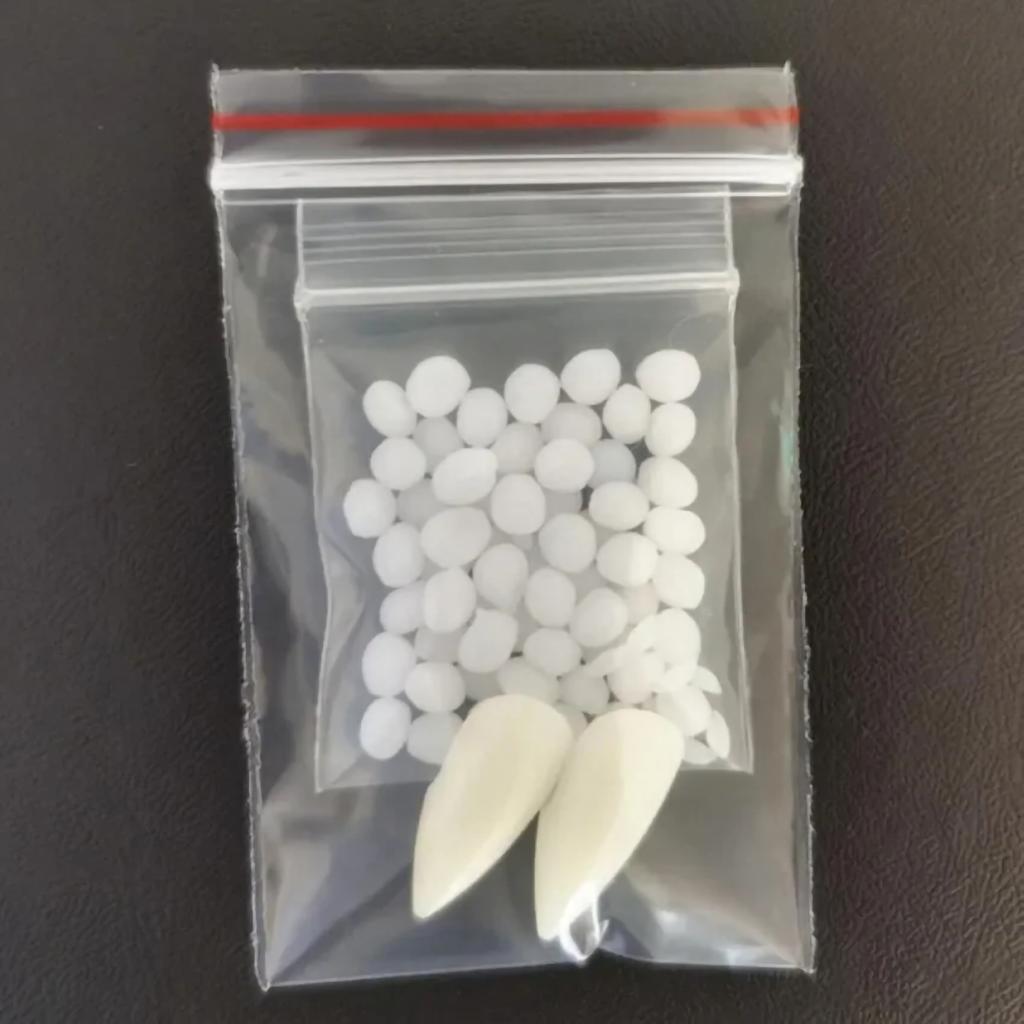 Suit Resin Vampire Teeth Fangs Halloween Props Diy Teeth Plus Glue Teeth Props Cosplay Environmentally Friendly Vampire Party