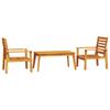 3 Piece Garden Lounge Set Solid Acacia Wood