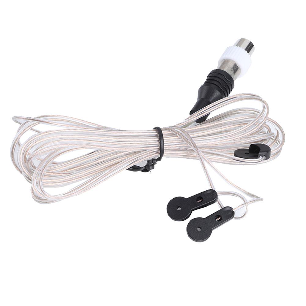 2 Meter 6.6 Feet -108 FM Radio Cable with Female Connector for FM TV Reception, Plastic, Metal