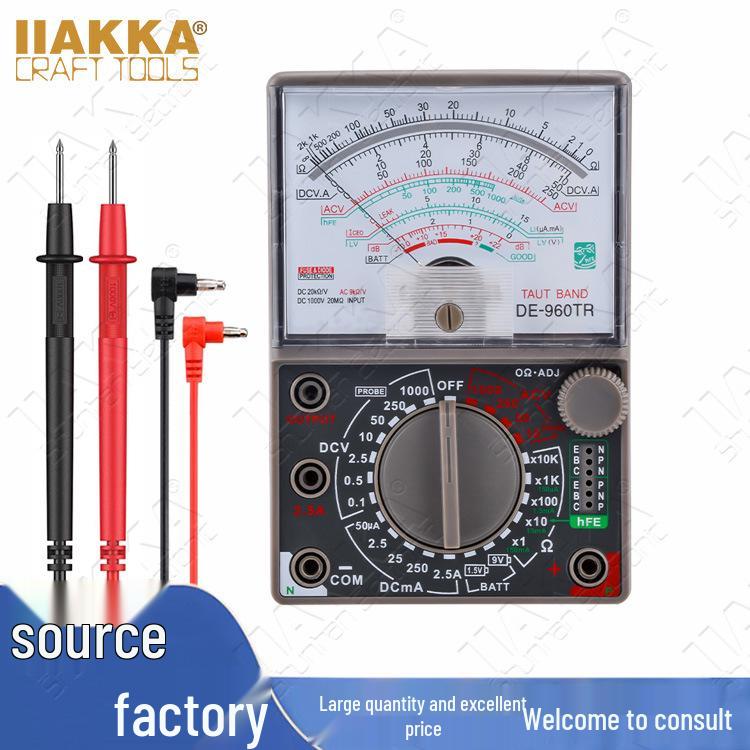 Japanese Spring de-960tr Pointer Multimeter: Universal Voltmeter/Ammeter