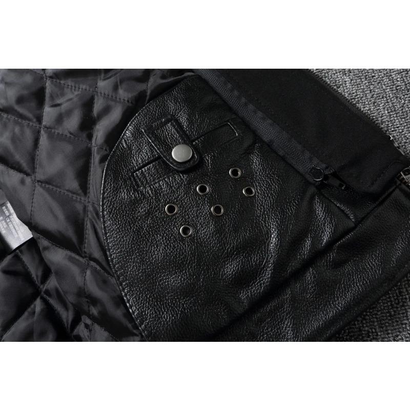 Chinese Size Removable Hooded Leather Jacket Men Genuine Cowhide Leather Coat Slim Biker Clothing Mens Coat Winter Veste Cuire Homme