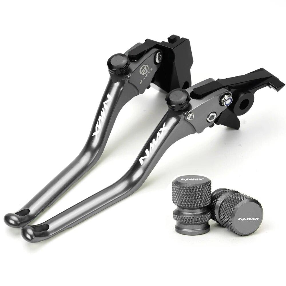For Yamaha NMAX 160 NMAX 155 150 NMAX125 2015-  Motorcycle CNC Brake Clutch Levers Handle Brake Levers Tire Valve Caps