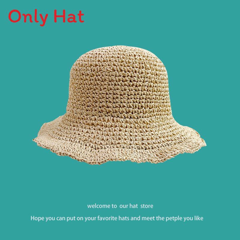 Chapeau de paille d'été à larges bords pour la protection solaire et l'amincissement du visage sans effort