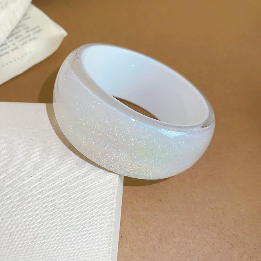2026 Summer Fashion Shining Colored Geometry Resin Bracelet For Women Charm Personalized Vacation Aesthetic Jewelry Accessories