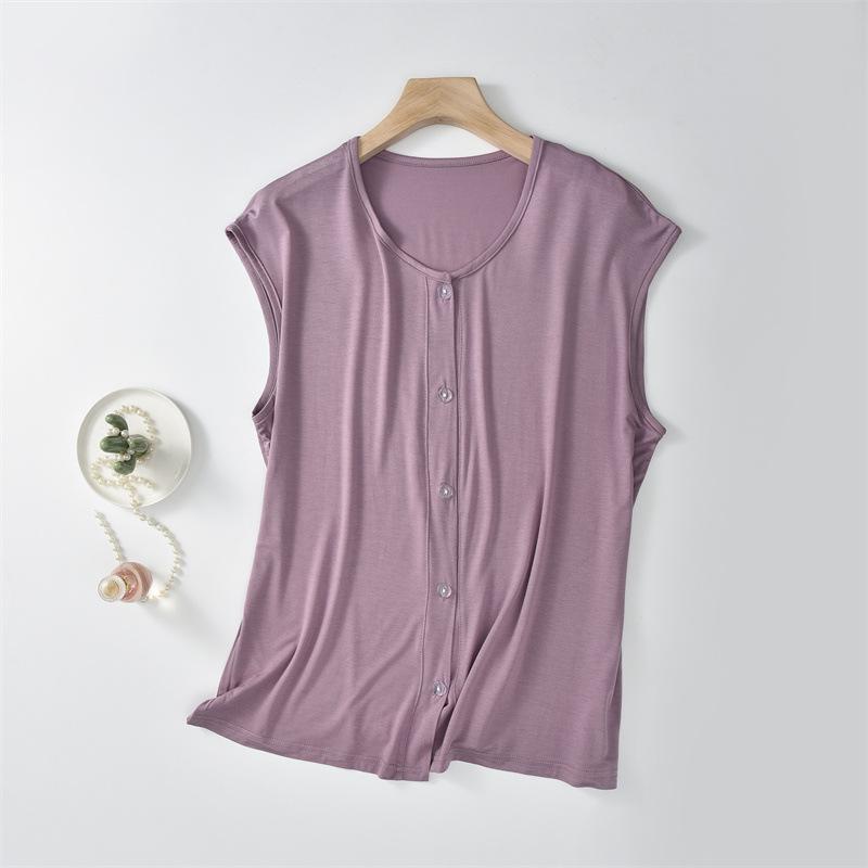 

Женский летний кардиган без рукавов из модала с V-образным вырезом XXL (140-160 lbs)