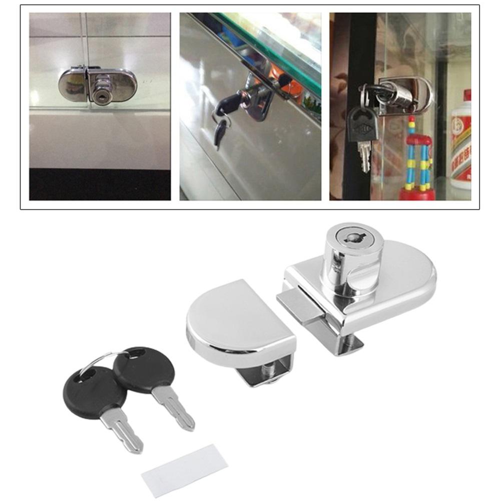 Door Lock Glass Cabinet Display For 5-8mm Thick Glass