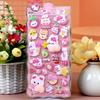 Kawaii Cute Stereoscopic Animals Fart Peach Stereo Relieve Stress Decals Cartoon 3D Relief Sticker Diy Decor Stickers Supplies