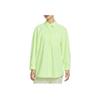 Dri-Fit Perfect Stretch 24.7 Fashionable Cool Comfortable Quick-Dry Loose Long Sleeve Shirt Women Shirts Fluorescent-Yellow Green HQ0237-701