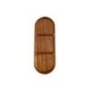 Leeseph Acacia Wood Serving Plate, Food Tray Nut Candy Bowl Fruit Storage Bread Plate Snack Tray or Home Office Decor Tray