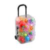 Luminous Fruit Turtle Toy Set: Mini Suitcase Resin Figurine for Children's Pretend Play & Decoration
