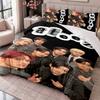 ATEEZ 3Pcs Bedding Set Duvet Cover With Two Pillowcases For Bedroom Home Decoration