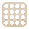 16-Slot Bottle Cap Organizer Wooden Beer Cap Display Stand Square Bottle Cap Coaster for Beer Cap Collection Home Decor Bar Display