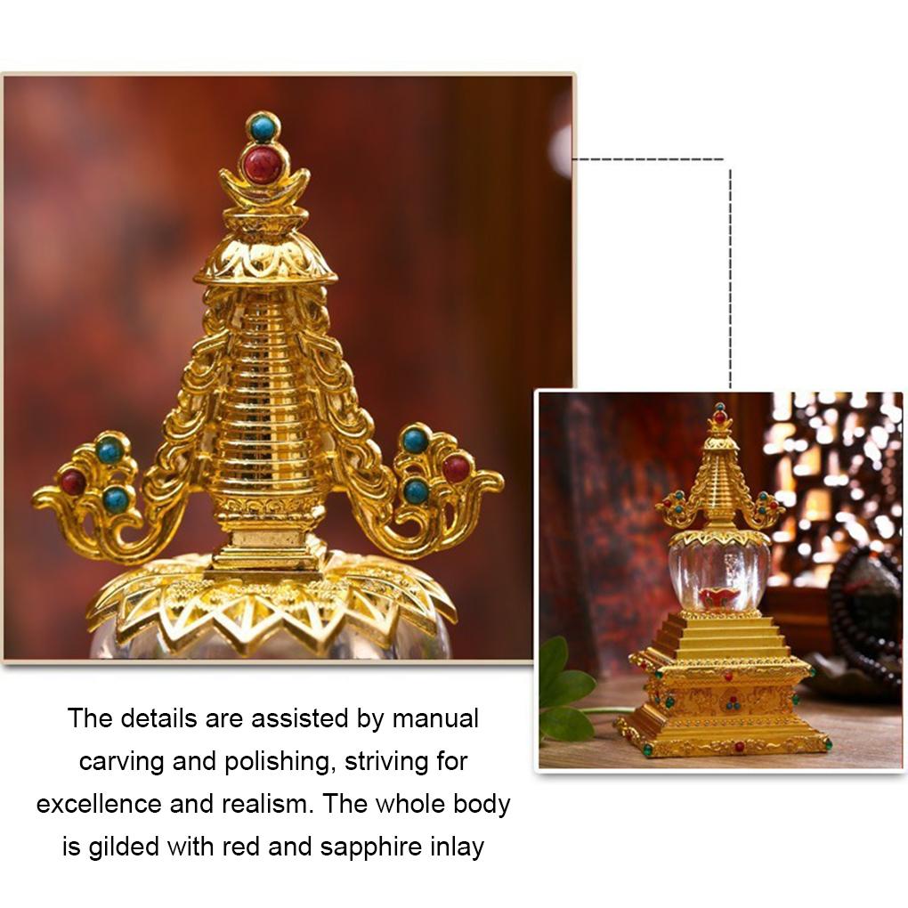Natural Crystal Buddhist Statue Exquisite Craft And Meaningful Decoration Tibetan Buddhist Statue