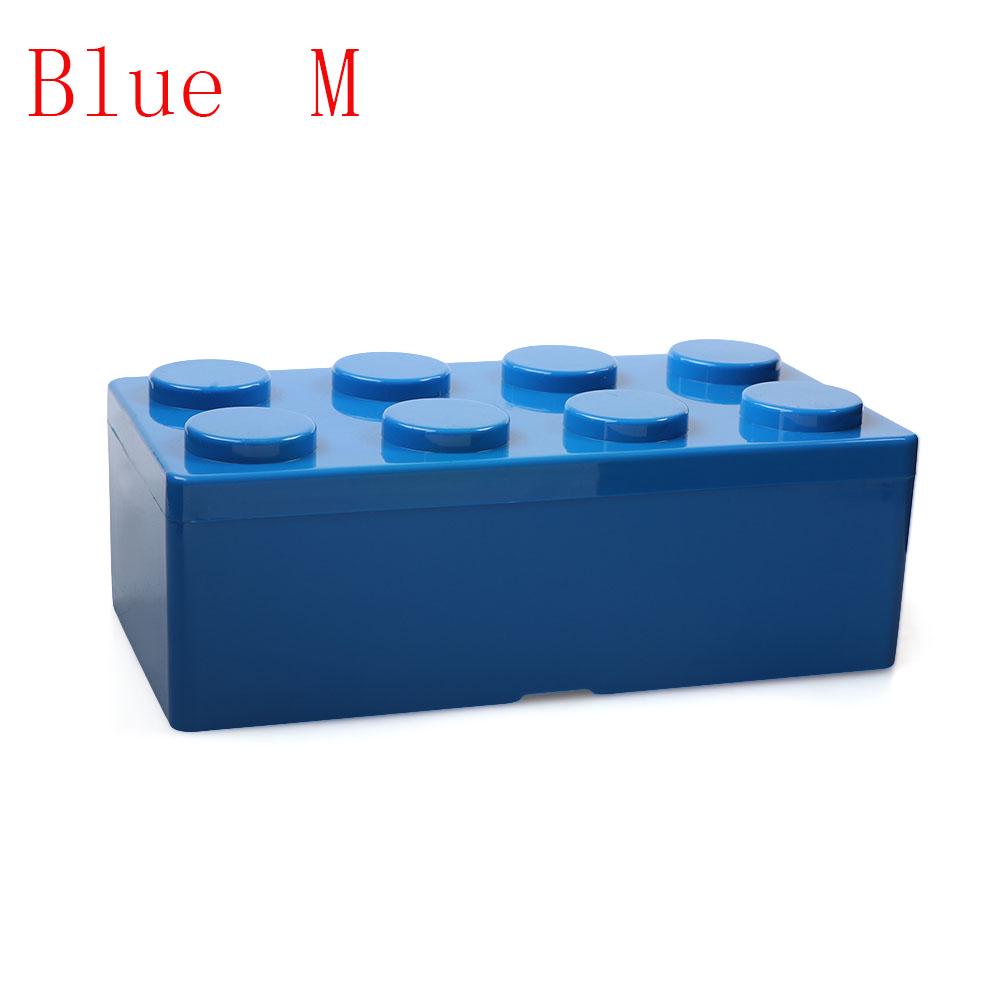 New Creative Storage Box Building Block Shapes Plastic Storage Case Saving Space Superimposed Desktop Handy Office House Keeping