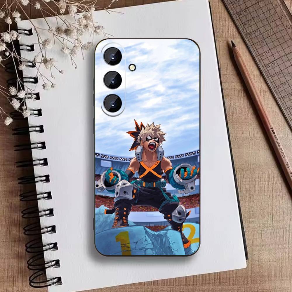 Katsuki Bakugo p-Hero Academia Phone Case For Samsung Galaxy A73,A21s,A22,A31,A52,A53,A71,A41Soft Black Shell