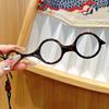 Elegant Round Reading Glasses with Chinese Knot Decor Foldable Hangable Clear Lenses +1.0 to +4.0