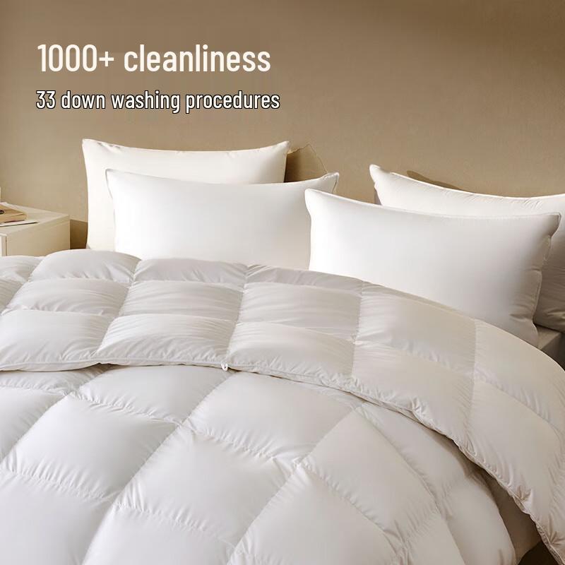 JD Jingzao 90% White Duck Down Antibacterial Winter Comforter