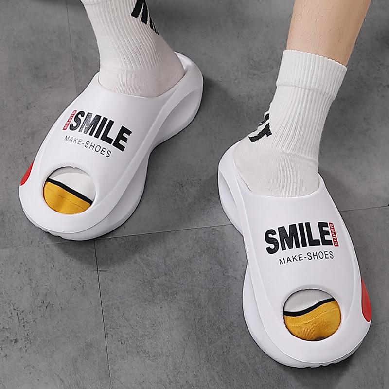 Men's 2025 Non-Slip Sports Slippers - Breathable EVA Arch Support Sandals for Gym/Bathroom, Couples Summer Outdoor Flip Flops with Quick-Dry Design