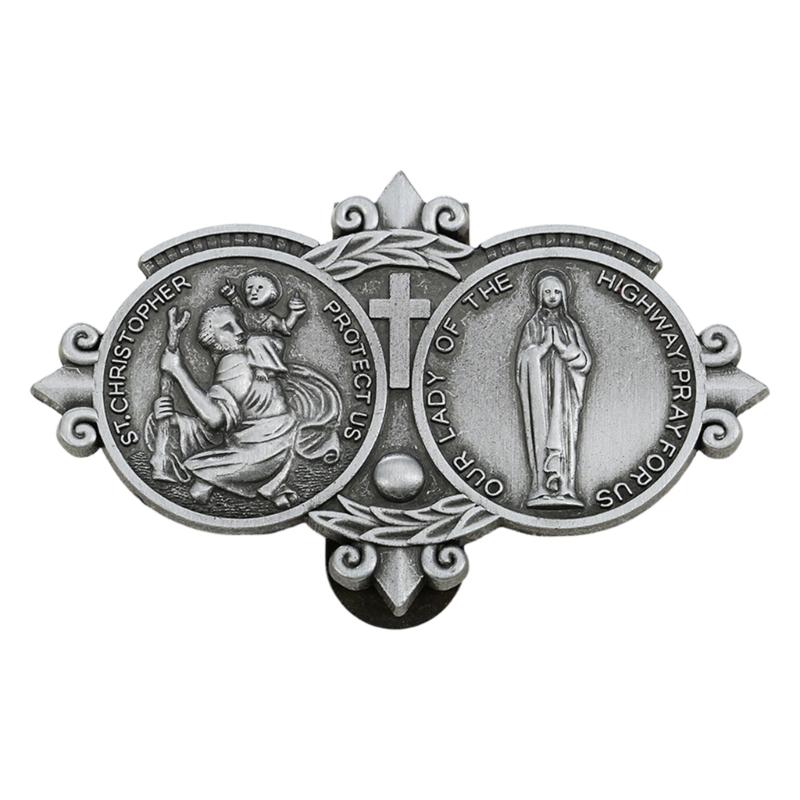 Car Visors Clips Metal Angel Safety Charm Decoration Inspirational Travel Protection Angel Clip Car Accessory