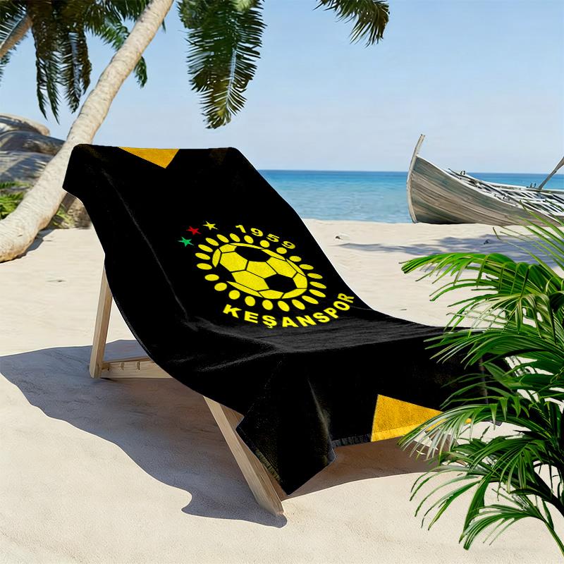 Kesanspor Print Beach Towel, Large Soft Quick Dry Towel for Beach Camping Swimming