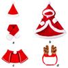 Christmas Winter Outfits Soft Medium-Sized Small-Sized Clothing Pet Cute Clothes Set Holiday Family Accessories Pets