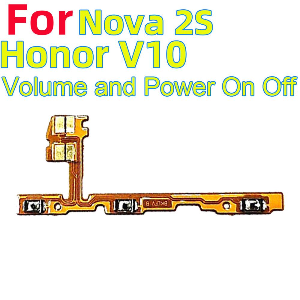 Power ON OFF Mute Switch Control Key Volume Button Flex Cable for Huawei Nova 2S Honor V10 Power On Off Volume Power Volume
