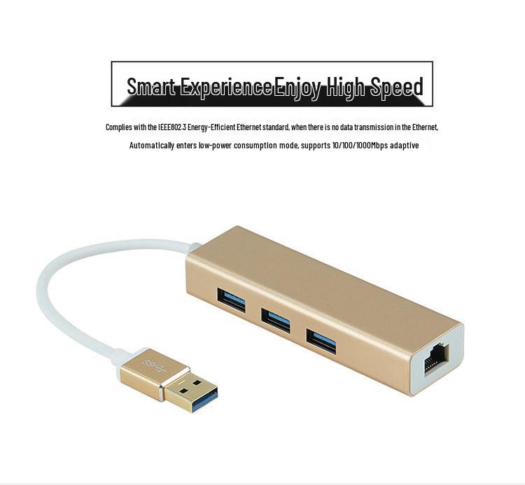 Dual Interface USB-C 3.0 to RJ45 Gigabit Ethernet Adapter for Laptops