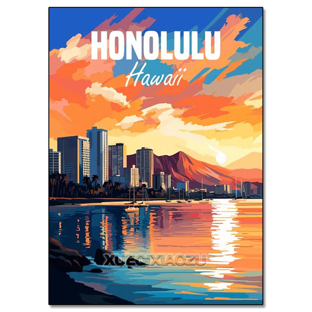 Urban Architecture Diamond Painting Decoration Diy Full Drill Santorini Madrid Rome Mosaic Inlay Cross Embroidery Set Gift