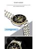 Bubble Men's Fully Automatic Quartz Watch - Roman Numerals, Luminous, High-End, Waterproof, Calendar, Non-Mechanical Design