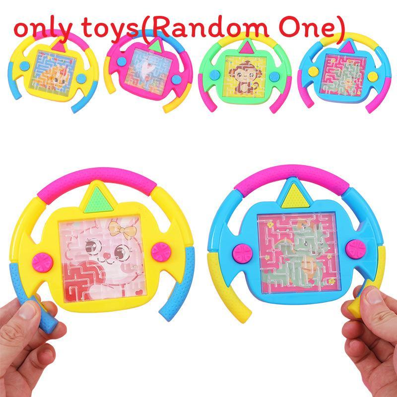 

Ручная детская головоломка с мрамором и дизайном рулевого колеса для игры, развивающая