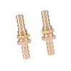 2 buc. Adaptor conector cuplaj pentru țevi din alamă cu bară de furtun (6mm)