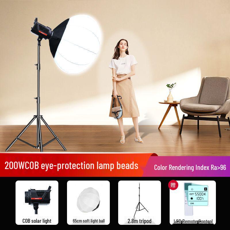 Zheyu Bright Spherical Fill Light for Indoor Live Streaming and Photography